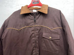 New Men’s Comfy Brown Nylon Winter Jacket XL #05324-501 3C-53