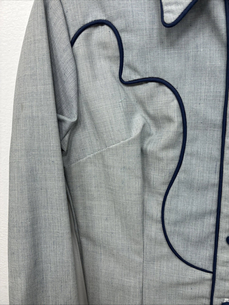 New Boys Dickson Jenkins Blue Long Sleeve Button Up Size 16 DD-84