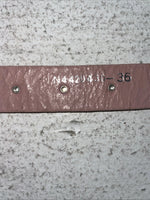 New Pink Genuine Leather Nocona Silver Bling 36” Belt #N1344999 Z-31