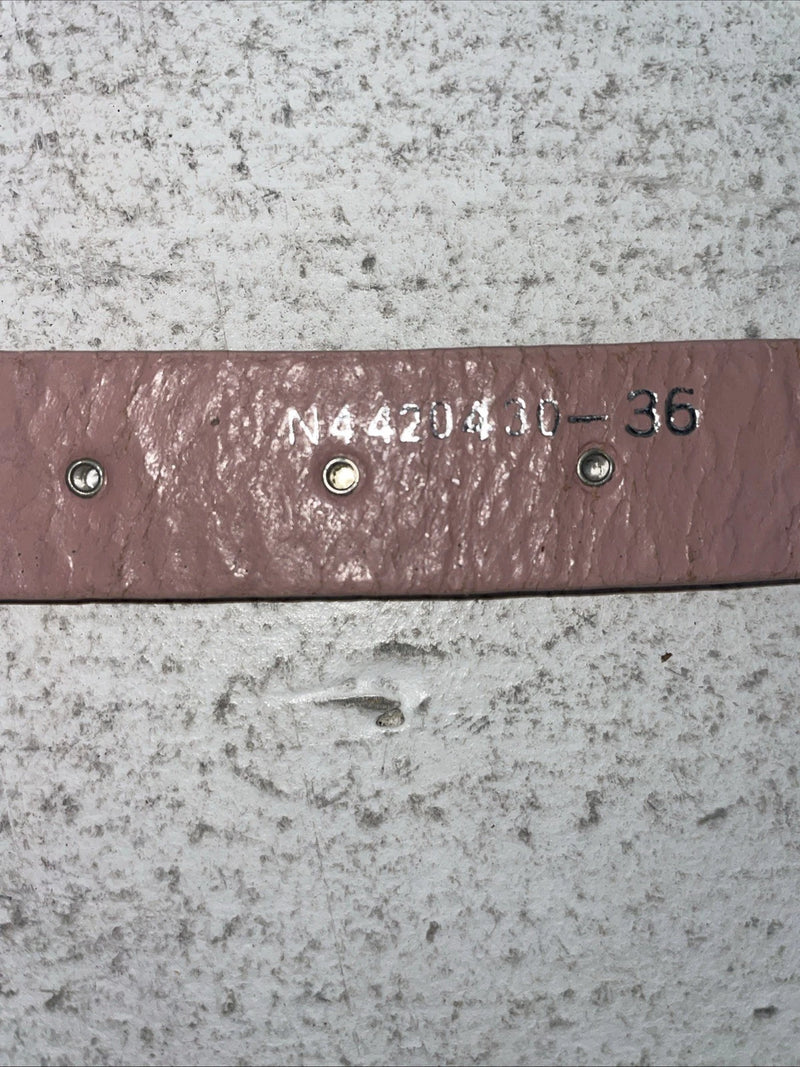 New Pink Genuine Leather Nocona Silver Bling 36” Belt #N1344999 Z-31