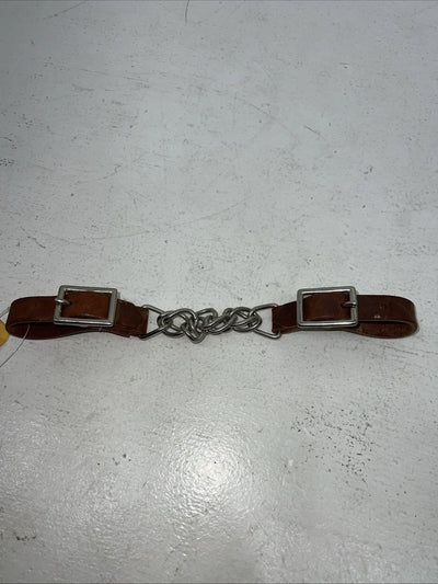 New Tough 1 Brown Leather Flat Curb Chain #52-4014 R-511