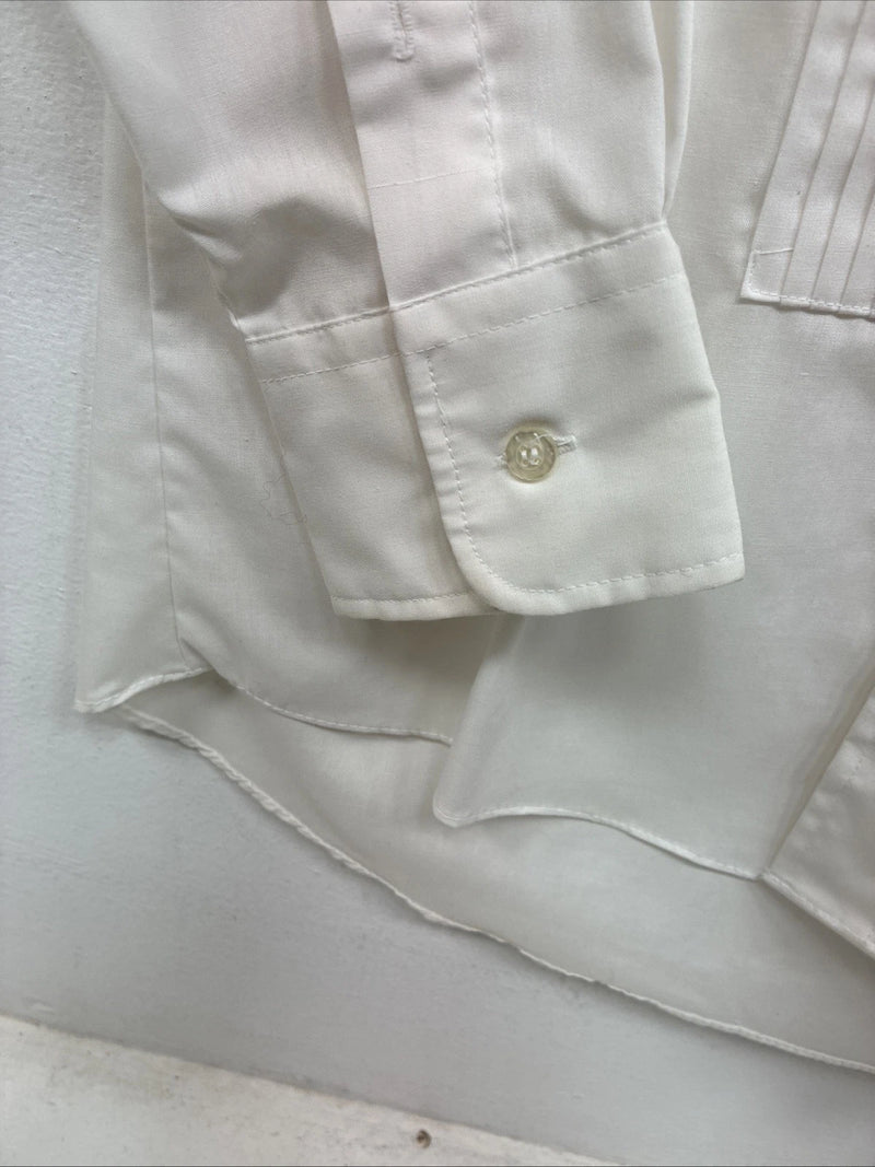 New Women’s Broadway White Designed Long Sleeve Button Up Size Small YY-127