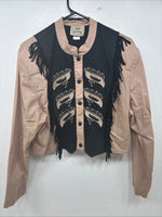 New Women’s 1849 RanchWear Western Fringe Long Sleev Button Up XL TT-38