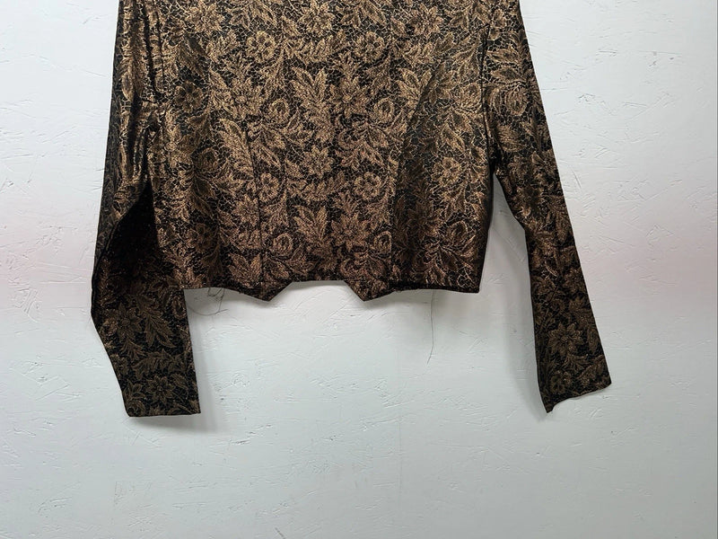 New Women’s 1849 Authentic Ranchwear Gold Western Show Short Jacket XL G-608