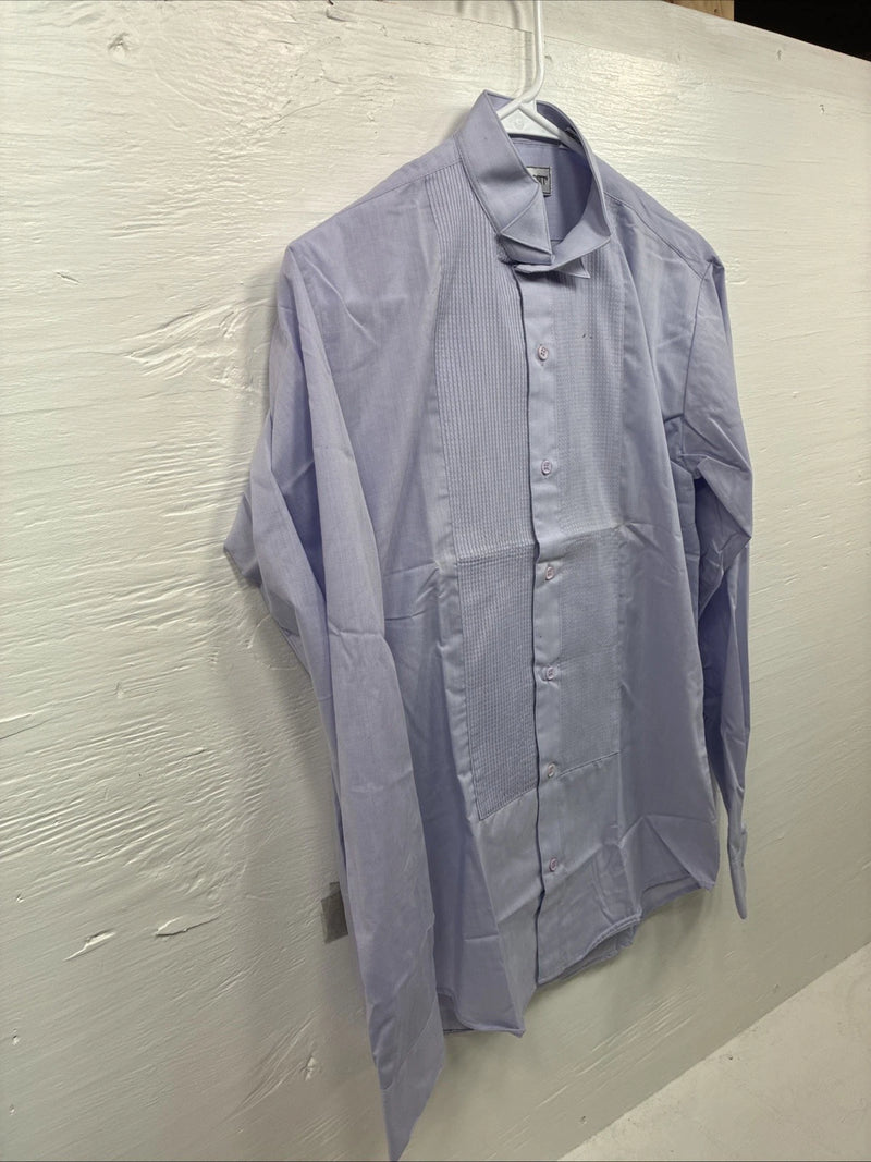 New Wayne Scott Purple Long Sleeve Button Up English Shirt Small X-94