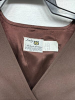 New Women’s Lady DJ Brown Showing Vest Size 40 YY-29