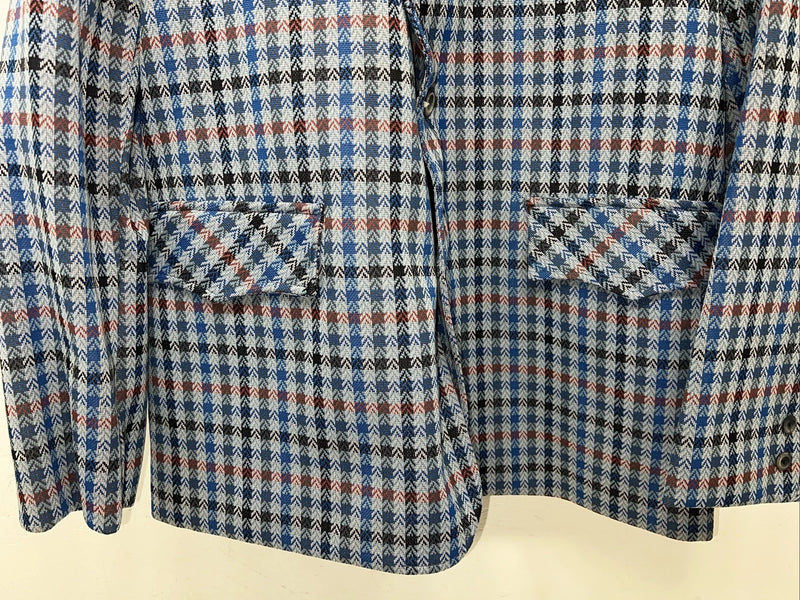 New Men’s Pioneer Wear Blue Plaid Suit Jacket 40 #574 LL-605