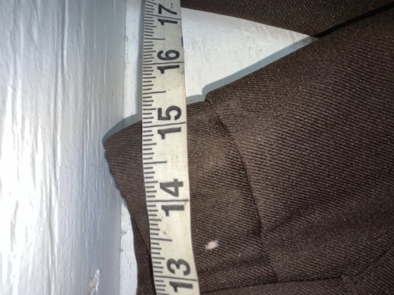 New Vintage Brown H Bar C Polyester Pants #MR477 SS-42