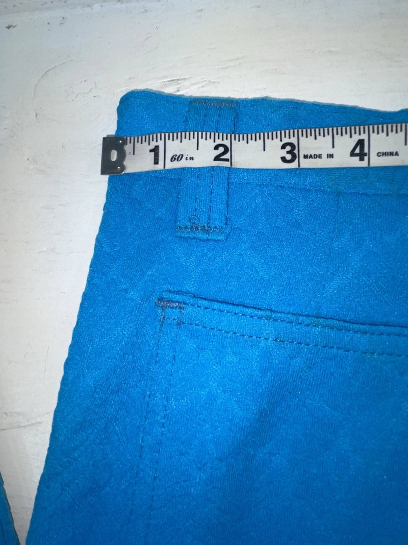 New Vintage Blue Polyester Pants #5450087 3A-67