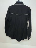 New Women’s Black Western Express Long Sleeve Button Up Shirt M #104276 3B-88