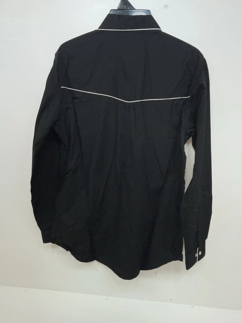 New Women’s Black Western Express Long Sleeve Button Up Shirt M #104276 3B-88