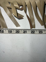 NOS Tan Show Chaps With Fringe Adjustable Waist 38 L-43