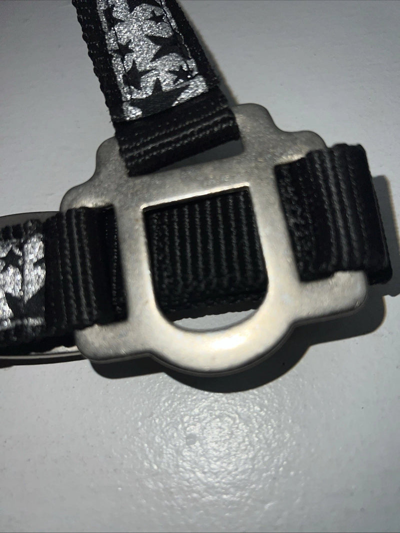 New Tough 1 Black Silver Nylon Star Full Horse Halter #50-2031 3C-7