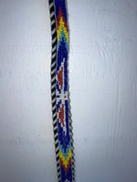New Black Genuine Leather Beaded 32” Belt Z-136