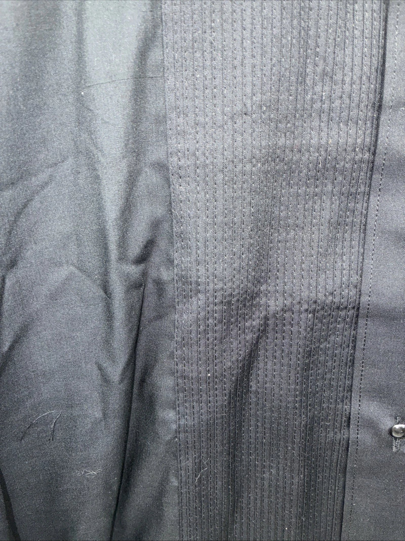 New Classix Black Long Sleeve Button Up English Shirt 13-13.4 XS AA-89
