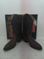 New Men’s Brown Texas Brand Cowboy Boots. M 631 9 D. 3-65