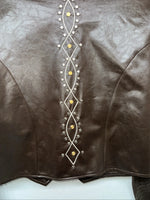 New Women’s 1849 Authentic Ranchwear Brown Western Show Short Jacket Small H-602