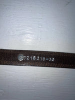 New Brown Genuine Leather Nocona Silver Pendent 30” Belt #3216215 NN-23
