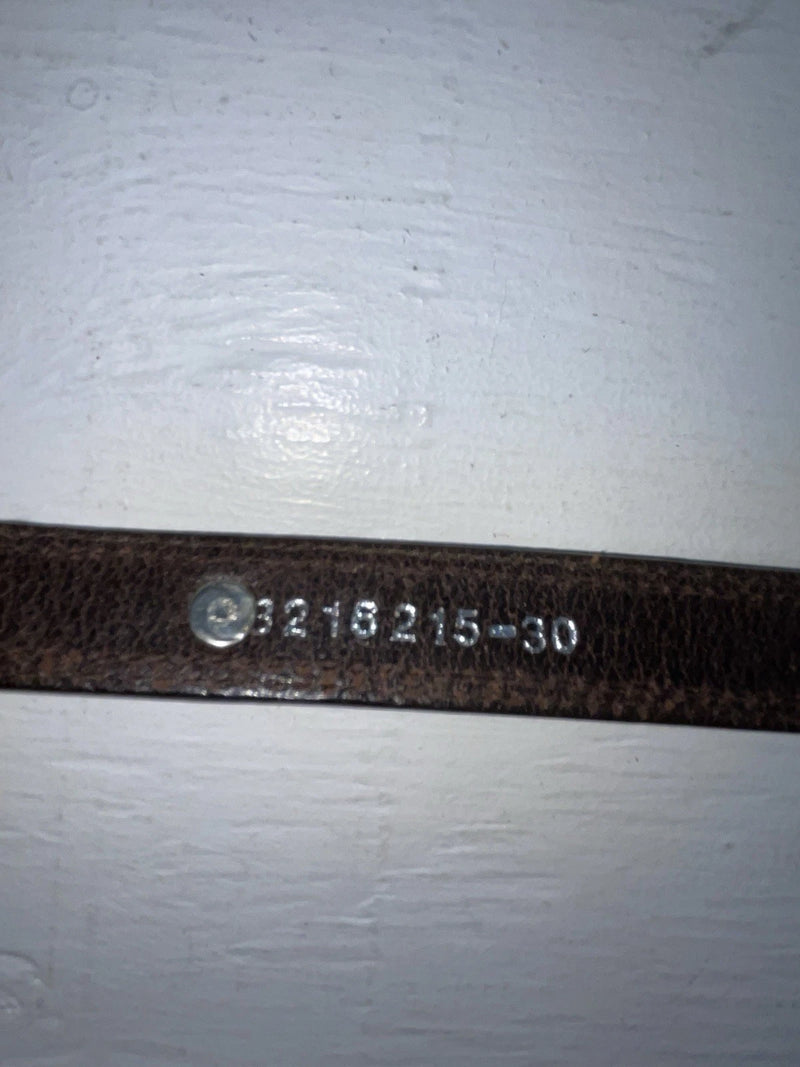 New Brown Genuine Leather Nocona Silver Pendent 30” Belt #3216215 NN-23