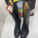 New Men's Black Texas Brand Cowboy Boots. M 610 8.5 8 1/2 D. 3-10
