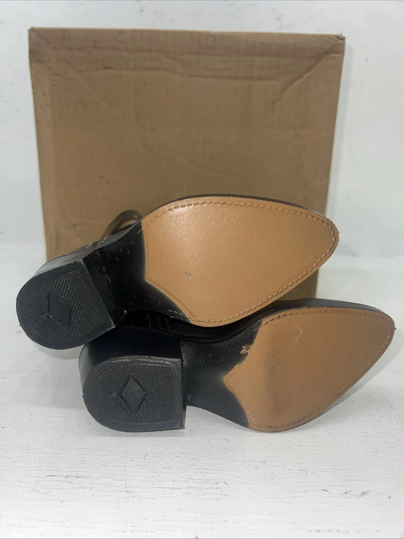 New Children’s Black Bronco Cowboy Boots. 9 D. 24-17