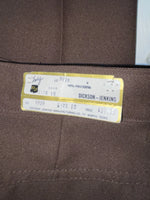 New Vintage Brown Dickson Jenkins Polyester Pants #9928 VV-55