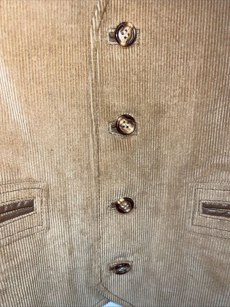 New Women’s Pioneer Wear Brown Velvet Vest 42 UU-34