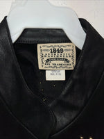 New Women’s 1849 Authentic Ranchwear Black Western Show Vest Medium G-602