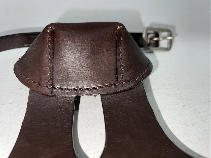 New Tough 1 Brown Leather Skid Boots With Lined Heel Cup #66-5500 G-501