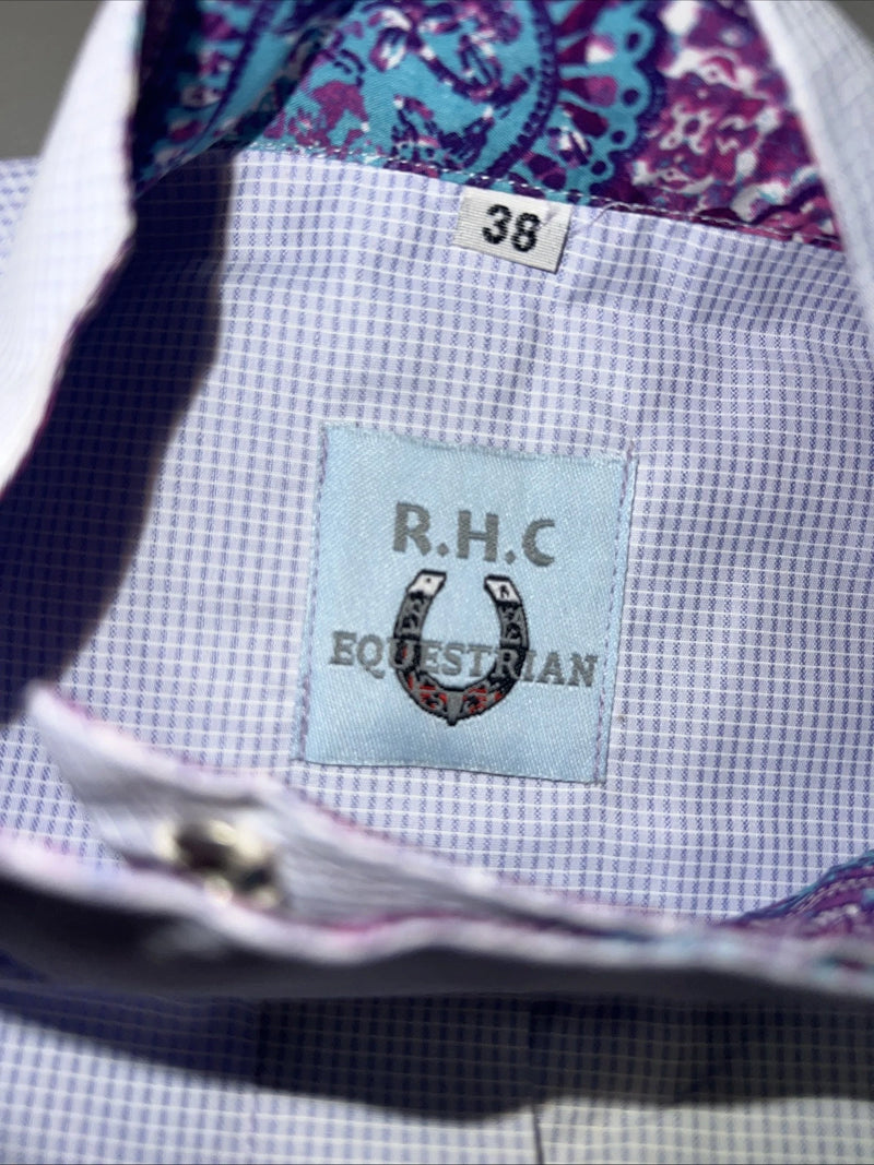 New Women’s Purple RHC Short Sleeve English Riding Shirt. 38 68201-102 G-43
