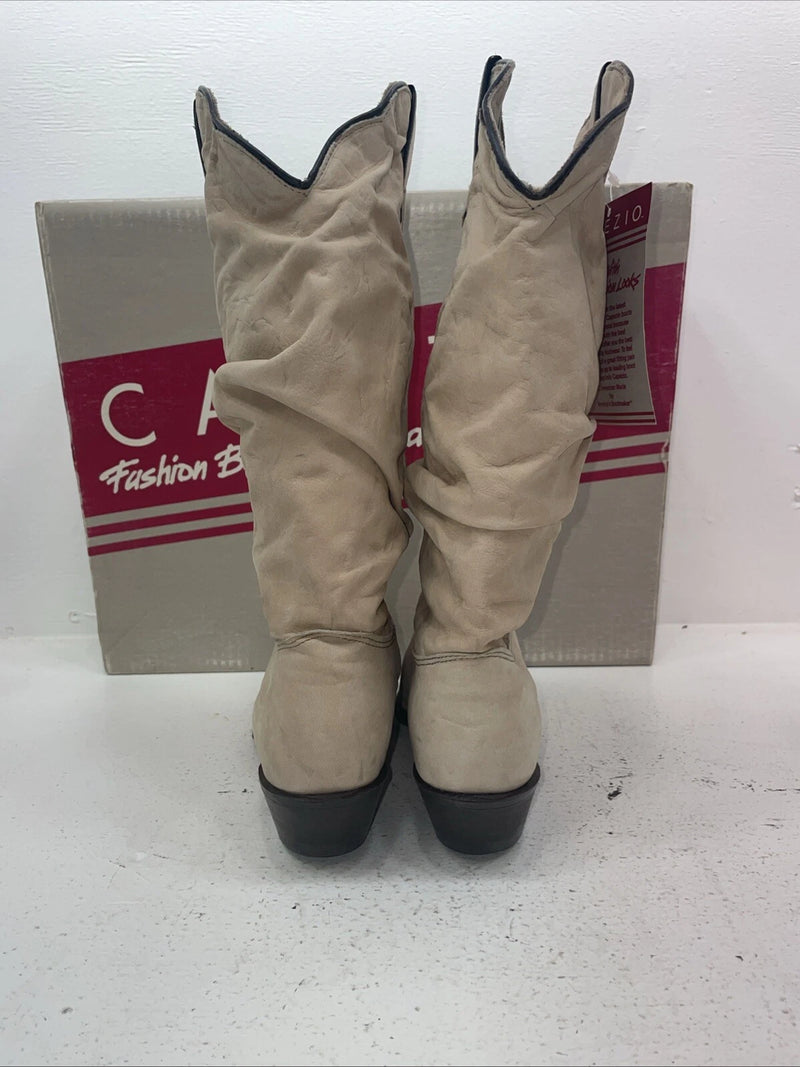 New Women’s Cream Capezio Cowboy Boots. L 509 9 M. 15-62
