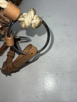 New Star Rider Leather Headstall Rope Nose Band W Bit #6501 U-32
