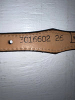 New Brown Genuine Leather Nocona Silver Pendent 26” Belt #3016602 NN-84