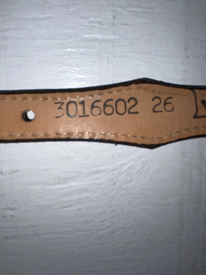 New Brown Genuine Leather Nocona Silver Pendent 26” Belt #3016602 NN-84