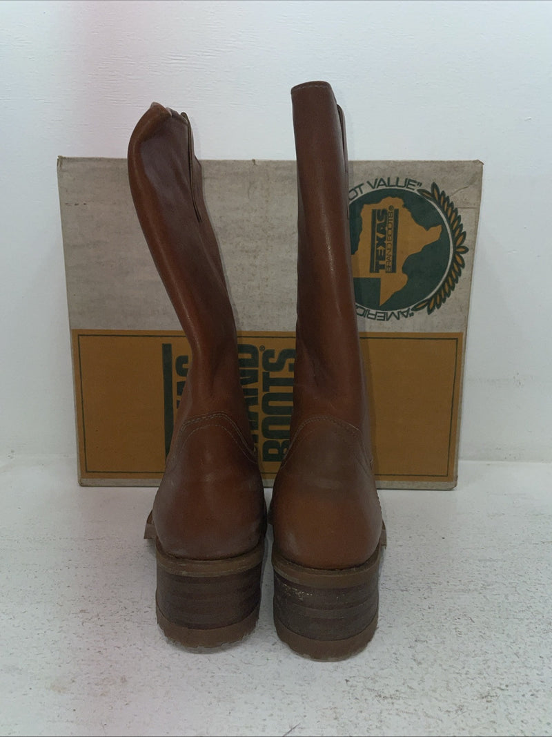 New Men’s Brown Texas Brand Cowboy Boots. M 302 9 D. 4-126