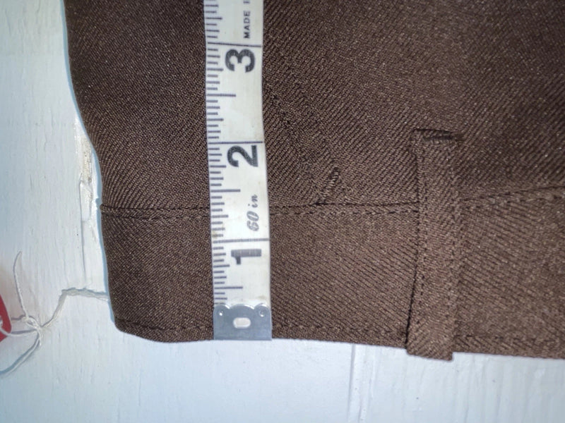 New Vintage Brown Dickson Jenkins Polyester Pants #5510 XX-70