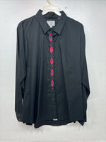 New Women’s Country Charmers Black design Long Sleeve Pearl Snap XL II-26