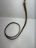 New Light Oil Genuine Leather Show Halter With Lead Rope Silver Accents W-22
