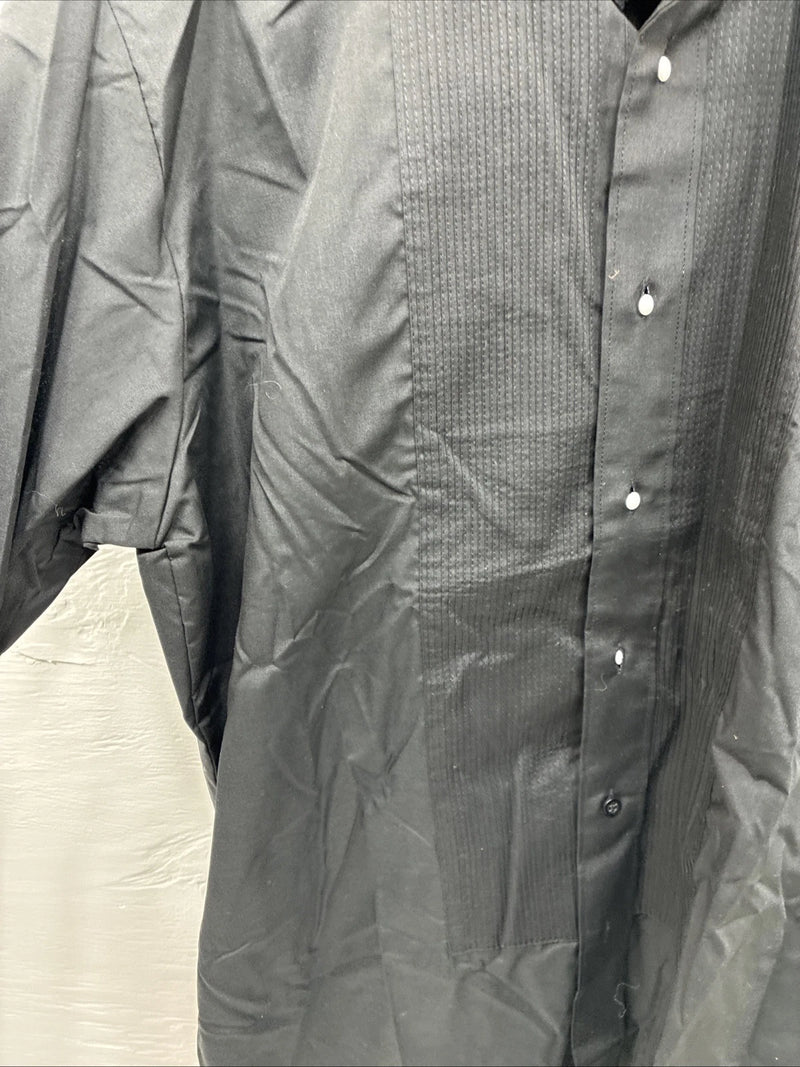 New Men’s Classix Black Long Sleeve Button Up Medium 32/33 E-79