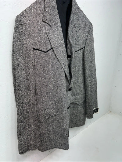 New Men’s Pioneer Wear Grey Suit Jacket 46 #12014 X-604