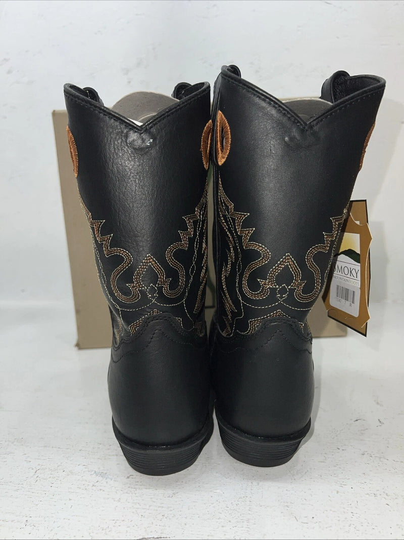 New Women’s Black Smoky Mountain Cowboy Boots. 3242 Y 7 M. 18-52