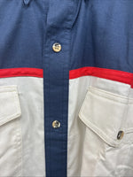 New Men’s San Angelo Multicolor Long Sleeve Button Up Large CC-35