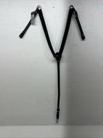 New Tough 1 Black Genuine Leather Double Stitched Breastcollar #41-3450 Y-24