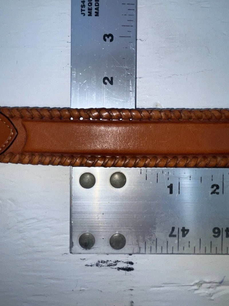 New Orange Genuine Leather Nocona Weaved 26” Belt #A436 NN-78