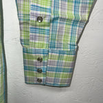 New Men’s Rockmount Multi Color Long Sleeve Pearl Snap 14.5 X 32 Small A-186