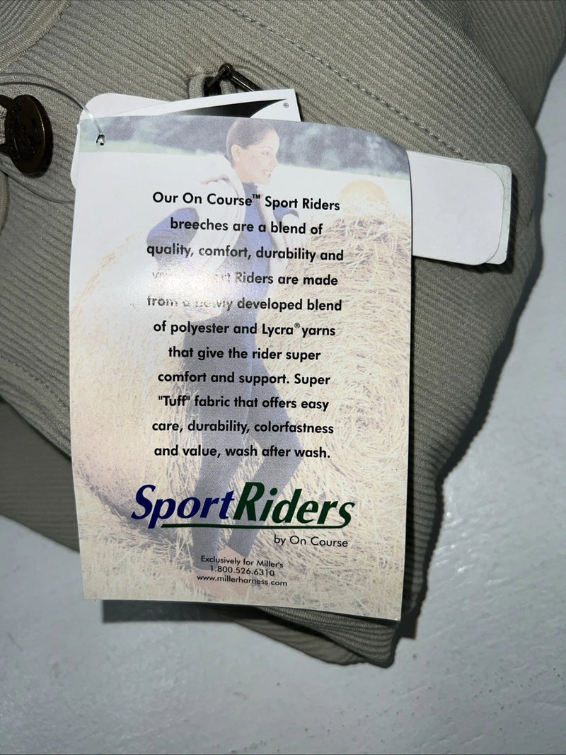 New Women’s Tan Sport Riders Classic Knee Patch Breeches. 24 R 041565 C-33