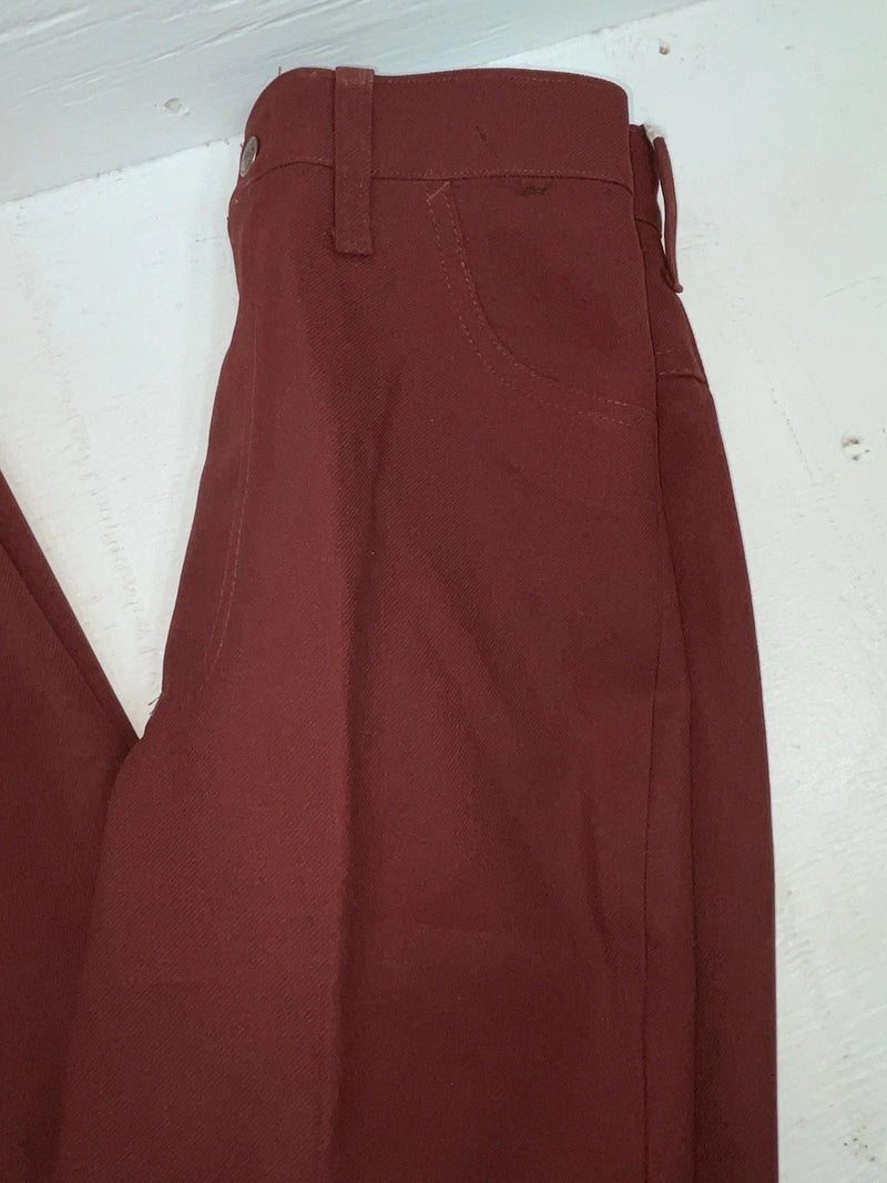 New Vintage Red Dickson Jenkins Polyester Pants #5512 VV-106