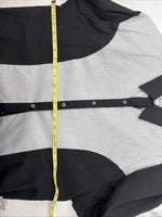 Me Women’s Cowboy Threads Black White Long Sleeve Button Up XL LL-38