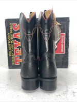 New Men’s Black Texas Brand Cowboy Boots. 5300 10.5 10 1-2 D. 7-46