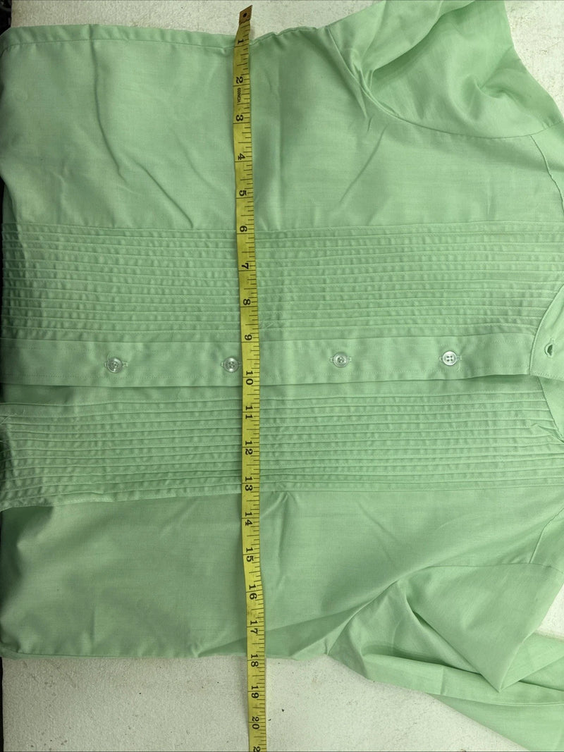 New Kids Mustang Green Long Sleeve Button Up English Shirt Size 12 YY-21